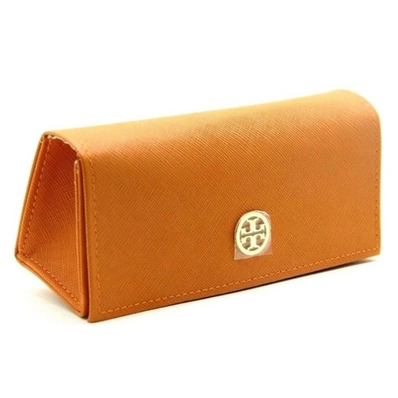 Tory Burch Accessories - TORY BURCH Magnetic Close Eyewear Glasses Case - Never used-Autumn Orange Color